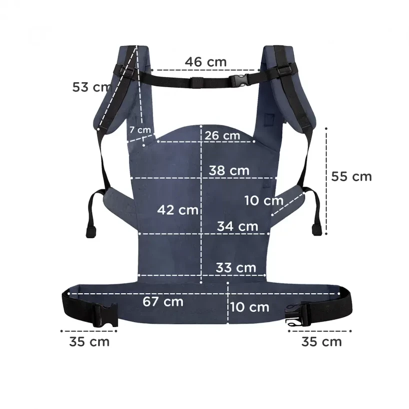Dětské nosítko Kinderkraft  Nino Confetti Denim