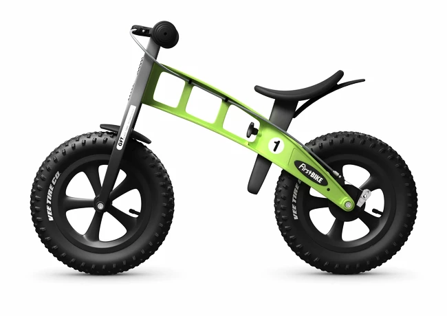 Dětské odrážedlo FirstBike  FAT Edition Green