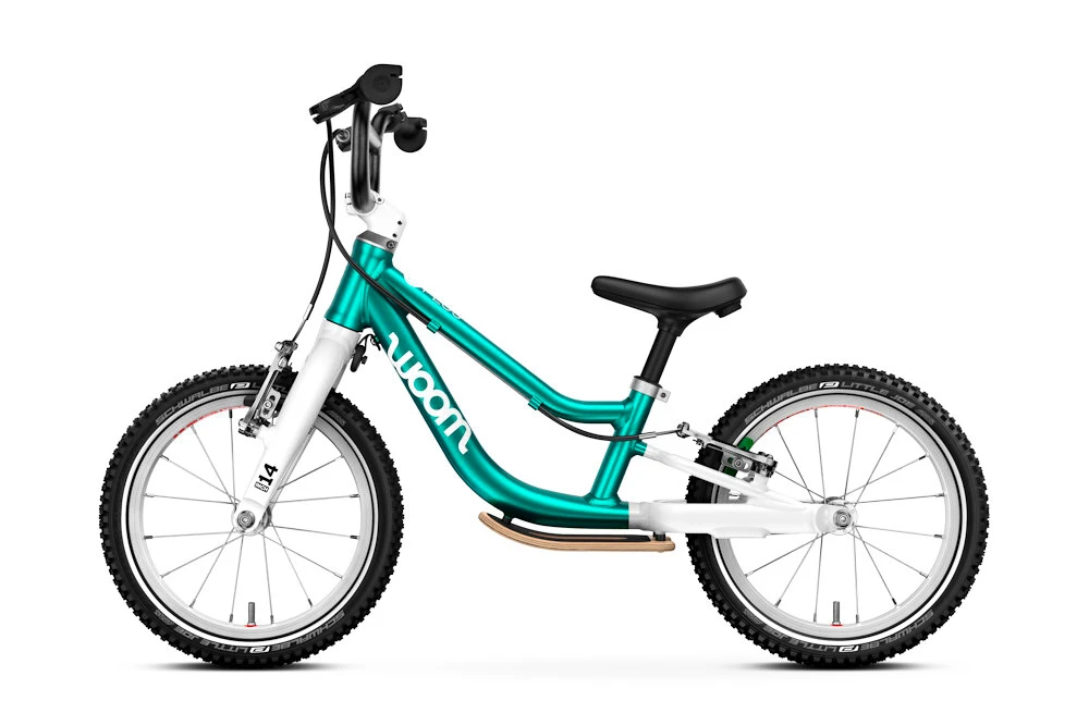 Dětské odrážedlo Woom 1 Plus GO Metallic Turquoise