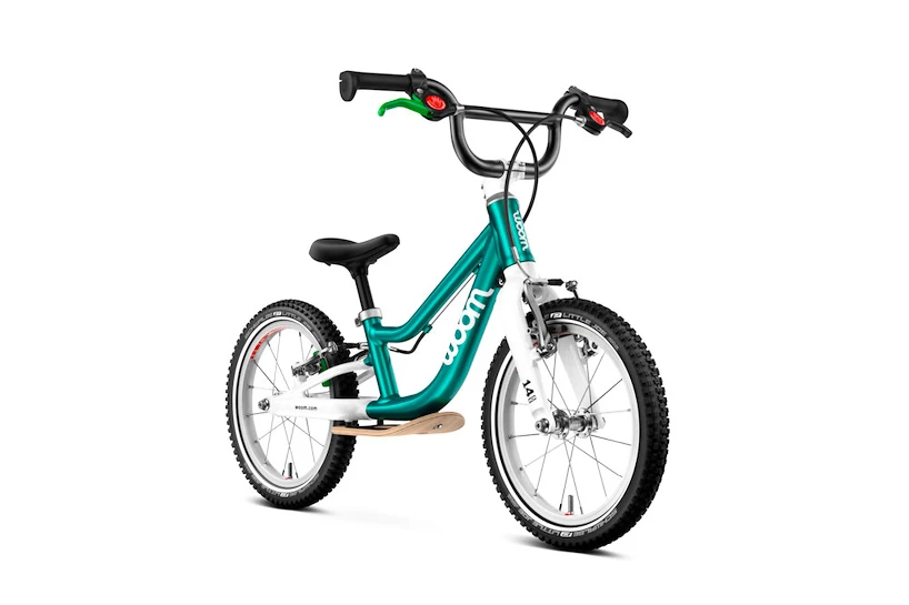 Dětské odrážedlo Woom 1 Plus GO Metallic Turquoise