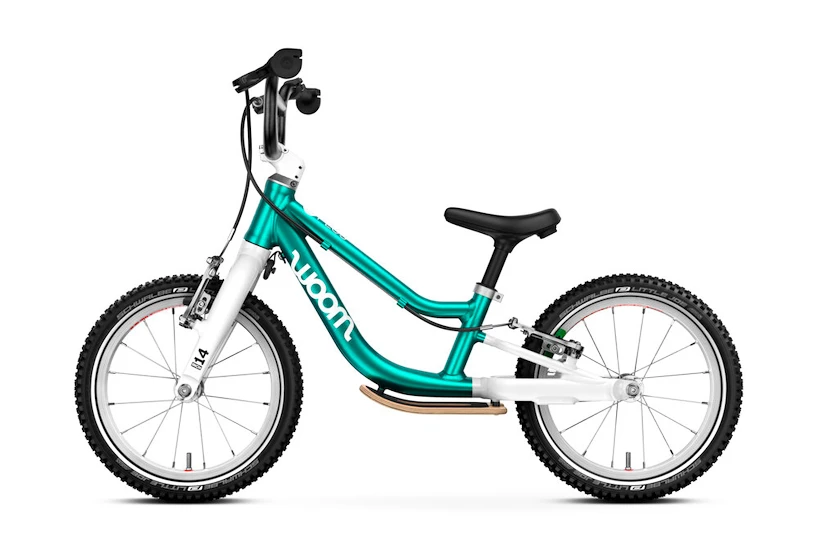 Dětské odrážedlo Woom 1 Plus GO Metallic Turquoise