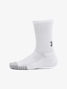 Dětské ponožky Under Armour  3pk Crew Yth-WHT