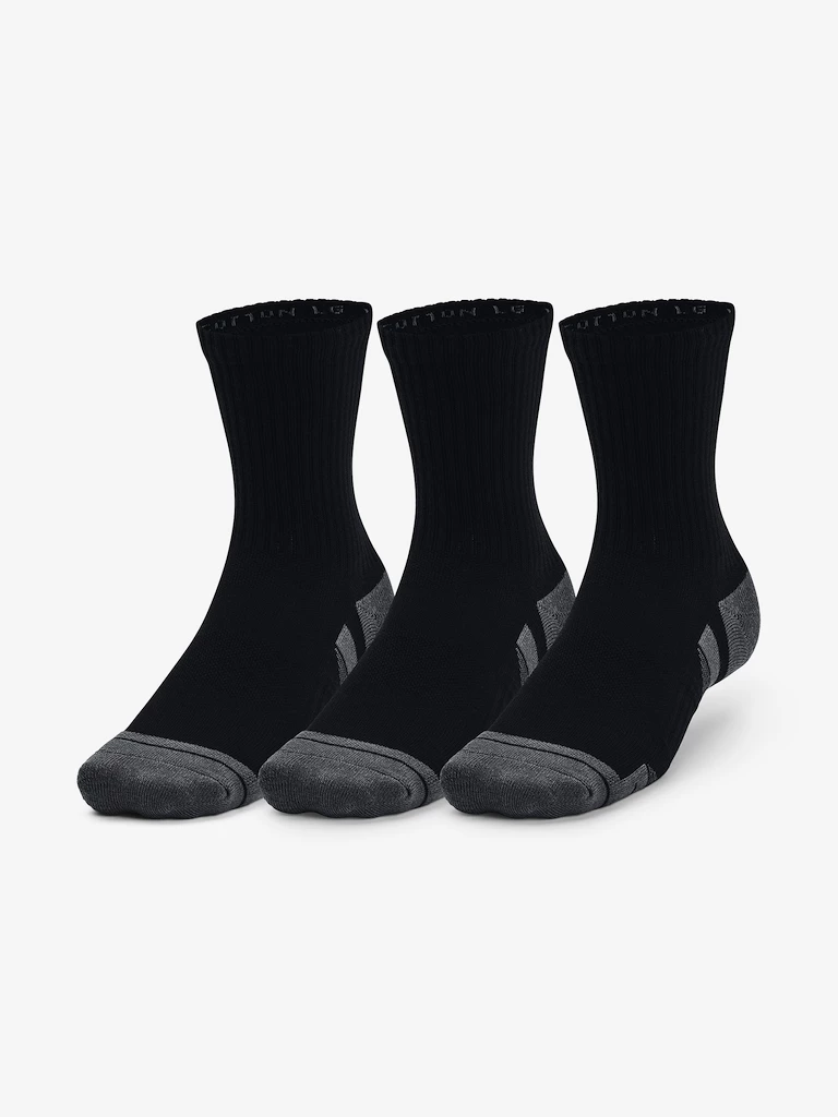 Dětské ponožky Under Armour  Performance Cotton 3p Mid-BLK