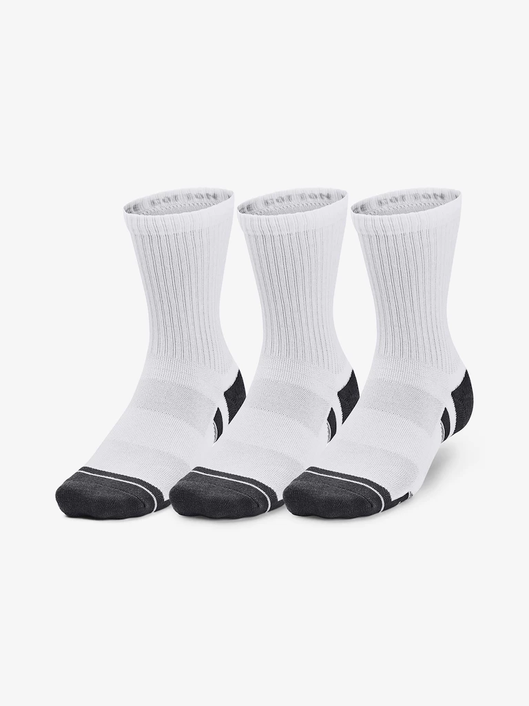 Dětské ponožky Under Armour  Performance Cotton 3p Mid-WHT