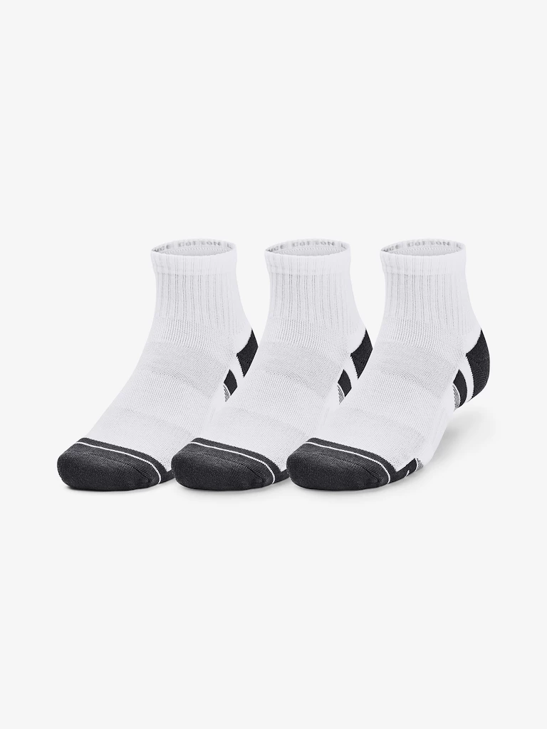 Dětské ponožky Under Armour  Performance Cotton 3p Qtr-WHT