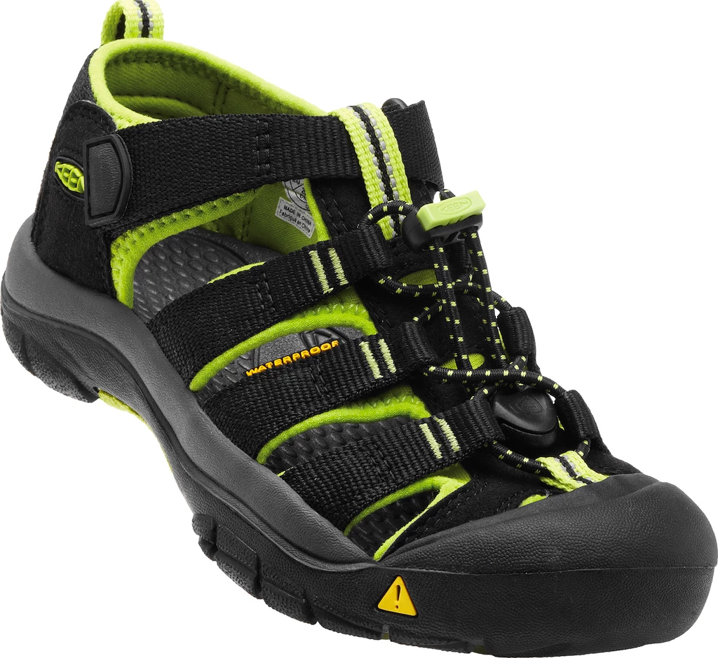 Dětské sandály Keen  Newport H2 JR Black/Lime Green