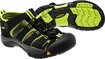 Dětské sandály Keen  Newport H2 JR Black/Lime Green