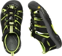 Dětské sandály Keen  Newport H2 JR Black/Lime Green