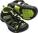 Dětské sandály Keen  Newport H2 K Black/Lime Green