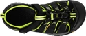 Dětské sandály Keen  Newport H2 K Black/Lime Green