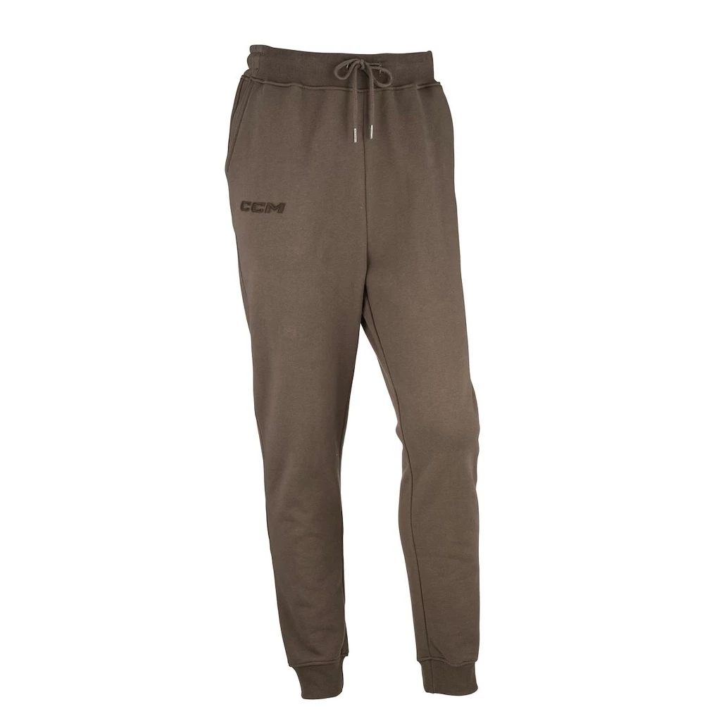 Dětské tepláky CCM Core Fleece Cuffed Jogger Major Brown