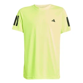 Dětské tričko adidas B Club 3 Stripes Tee Lucid Lemon