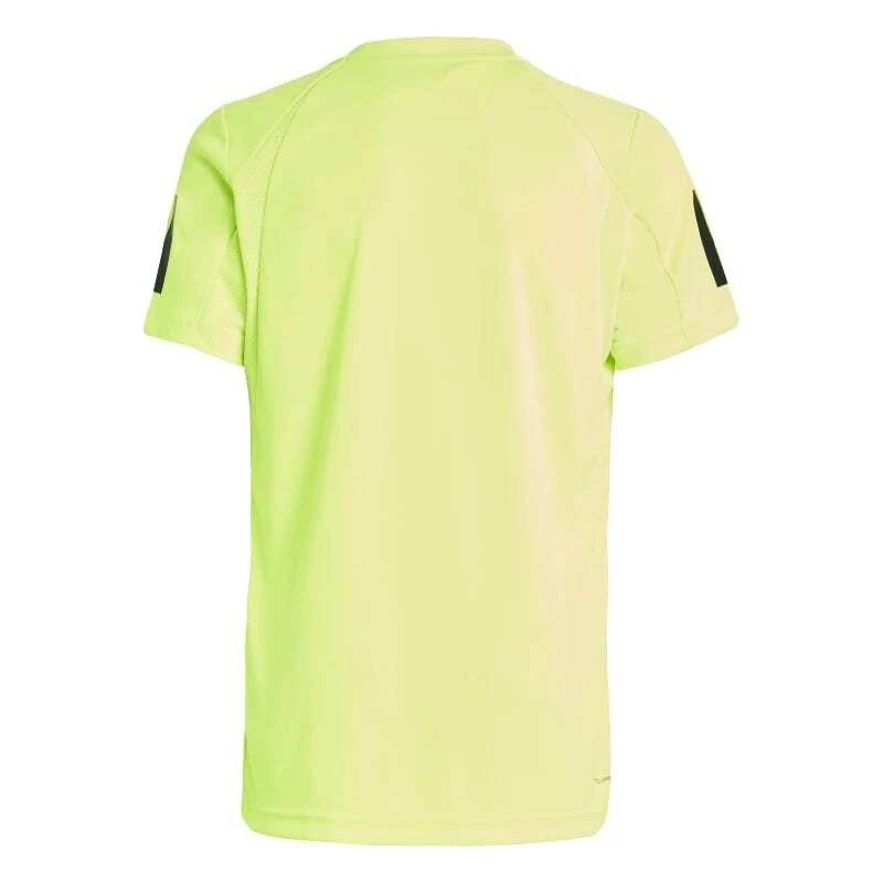 Dětské tričko adidas  B Club 3 Stripes Tee Lucid Lemon 116 cm