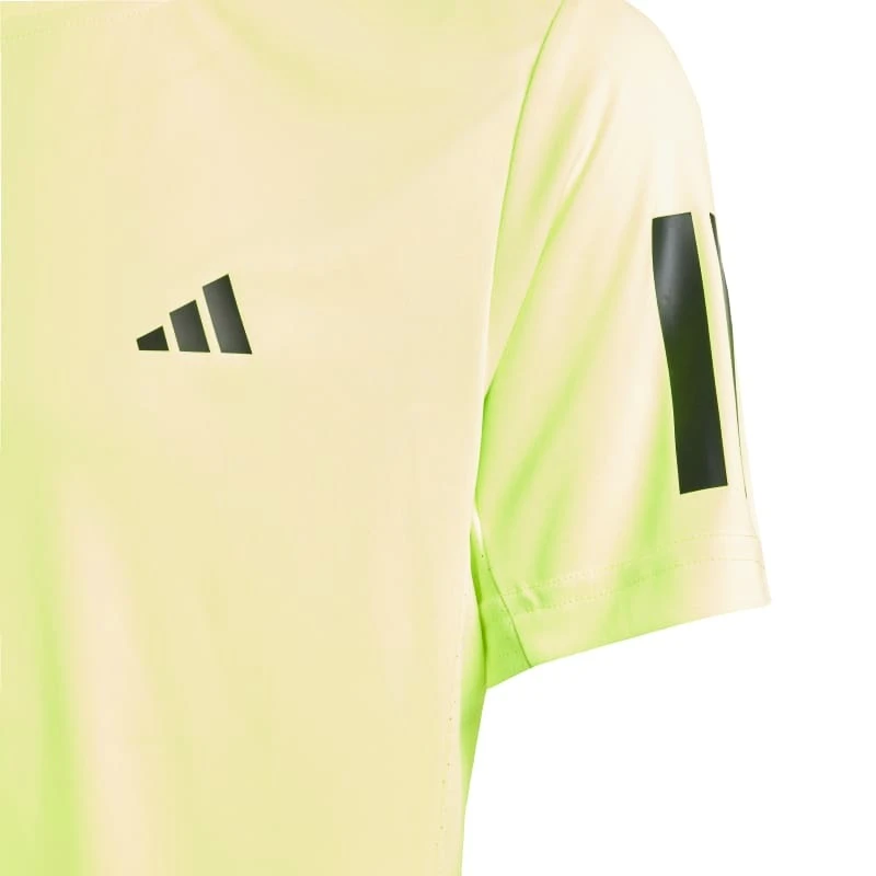 Dětské tričko adidas  B Club 3 Stripes Tee Lucid Lemon 116 cm