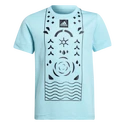 Dětské tričko adidas  Boys Printed Tennis Shirt Aqua