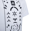 Dětské tričko adidas  Boys Printed Tennis Shirt White