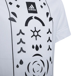 Dětské tričko adidas  Boys Printed Tennis Shirt White