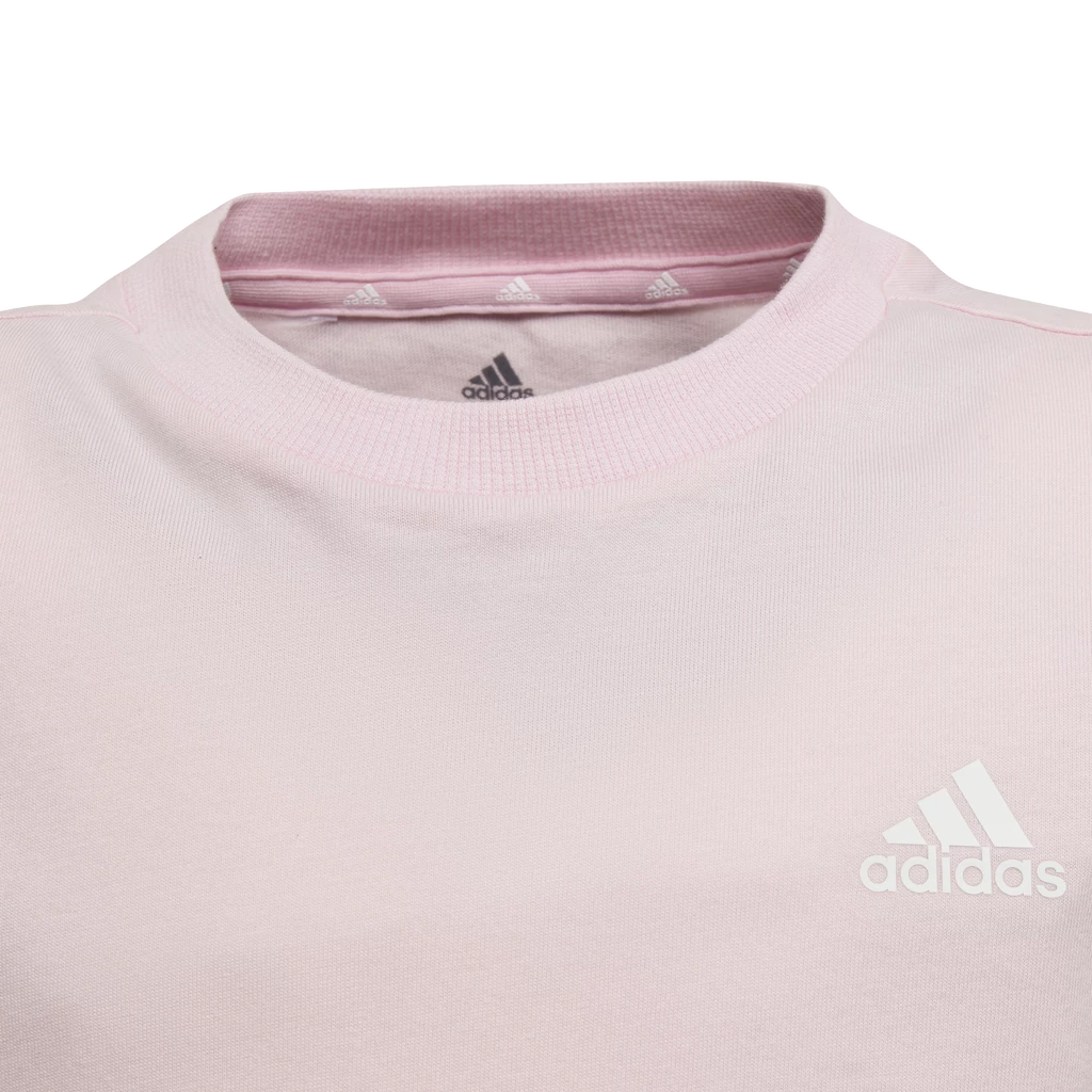Dětské tričko adidas  Essentials 3-Stripes Clear Pink
