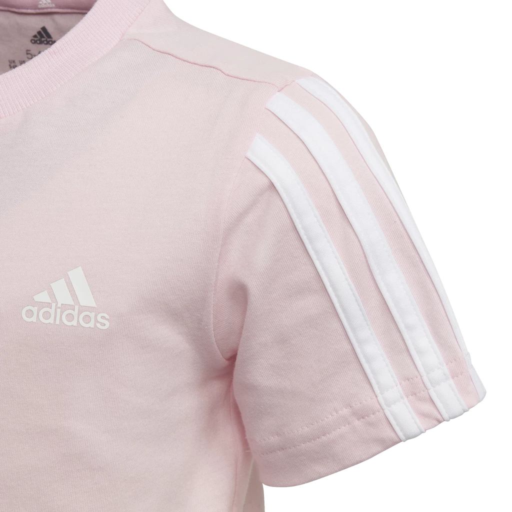 Dětské tričko adidas  Essentials 3-Stripes Clear Pink