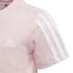 Dětské tričko adidas  Essentials 3-Stripes Clear Pink