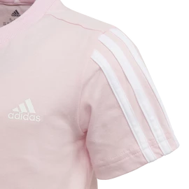 Dětské tričko adidas Essentials 3-Stripes Clear Pink