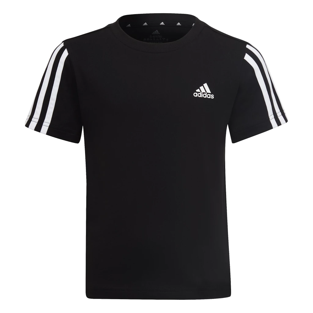 Dětské tričko adidas  Essentials 3-Stripes T-Shirt Black