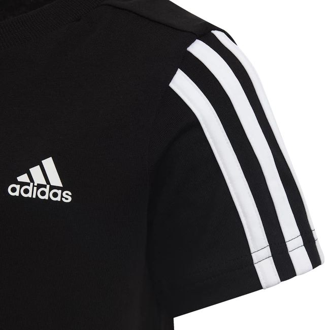 Dětské tričko adidas  Essentials 3-Stripes T-Shirt Black