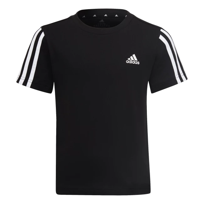 Dětské tričko adidas  Essentials 3-Stripes T-Shirt Black