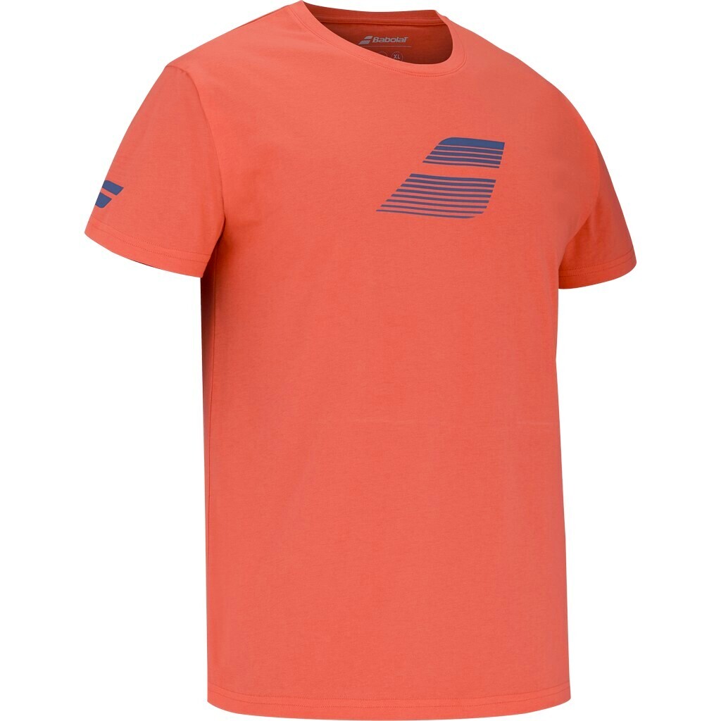 Dětské tričko Babolat  Exercise Cotton Tee Boy Hot Coral 6 - 8 let - thumb (2)