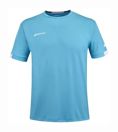 Dětské tričko Babolat Play Crew Neck Tee Boy Cyan Blue