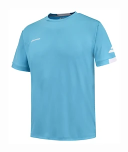 Dětské tričko Babolat  Play Crew Neck Tee Boy Cyan Blue 10 - 12 let