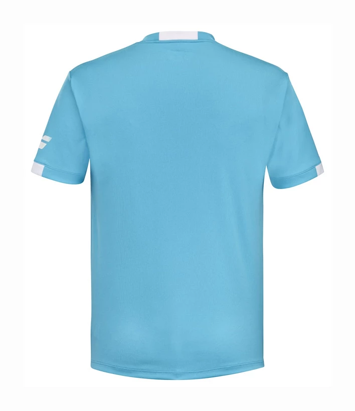 Dětské tričko Babolat  Play Crew Neck Tee Boy Cyan Blue 10 - 12 let
