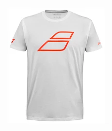 Dětské tričko Babolat Strike Cotton Tee Jr White/Strike Red