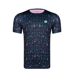 Dětské tričko BIDI BADU Deon Tech Tee Dark Blue, Mixed