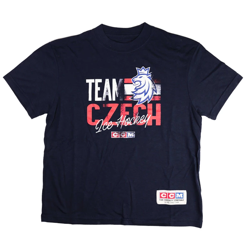 Dětské tričko CCM  Love'em Stripes Czech Hockey M