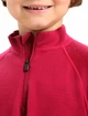 Dětské tričko Icebreaker  K 260 Tech LS Half Zip Cherry