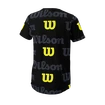 Dětské tričko Wilson  All Over Logo Tech Tee B Black