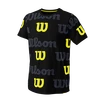 Dětské tričko Wilson  All Over Logo Tech Tee B Black