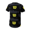 Dětské tričko Wilson  All Over Logo Tech Tee B Black