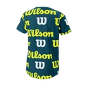 Dětské tričko Wilson  All Over Logo Tech Tee B Blue Coral