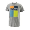 Dětské tričko Wilson Competition B Grid Tech Tee Grey