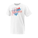Dětské tričko Wilson Nostalgia Tech Tee White