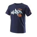 Dětské tričko Wilson  Paris Hope Tech Tee Y Peacoat