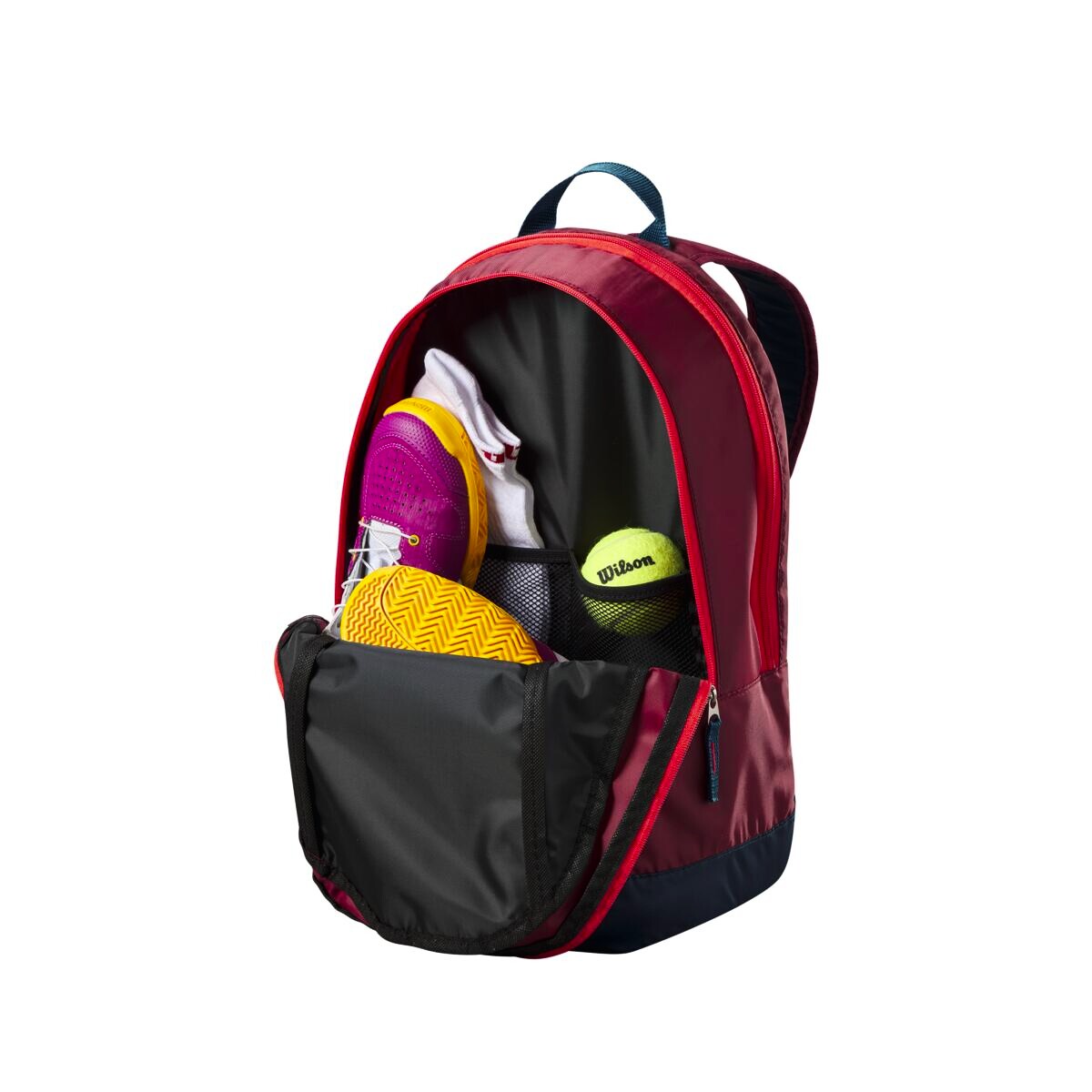 Dětský batoh na rakety Wilson  Junior Backpack Red/Infrared - thumb (4)
