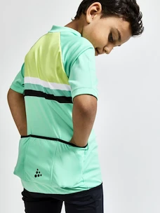 Dětský cyklistický dres Craft Keep WARM Bike Junior green