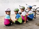 Dětský cyklistický dres Etape  BAMBINO zeleno-modrý