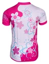 Dětský cyklistický dres Etape Rio bílo-růžový