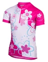 Dětský cyklistický dres Etape Rio bílo-růžový