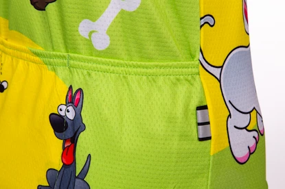 Dětský cyklistický dres Etape Rio zeleno-žlutý