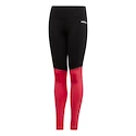 Dívčí legíny adidas Core Long Tight černo-růžové